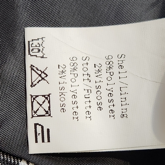 Vest plaid tailored fit black and white KANCY KOLE NWT - Picture 9 of 13